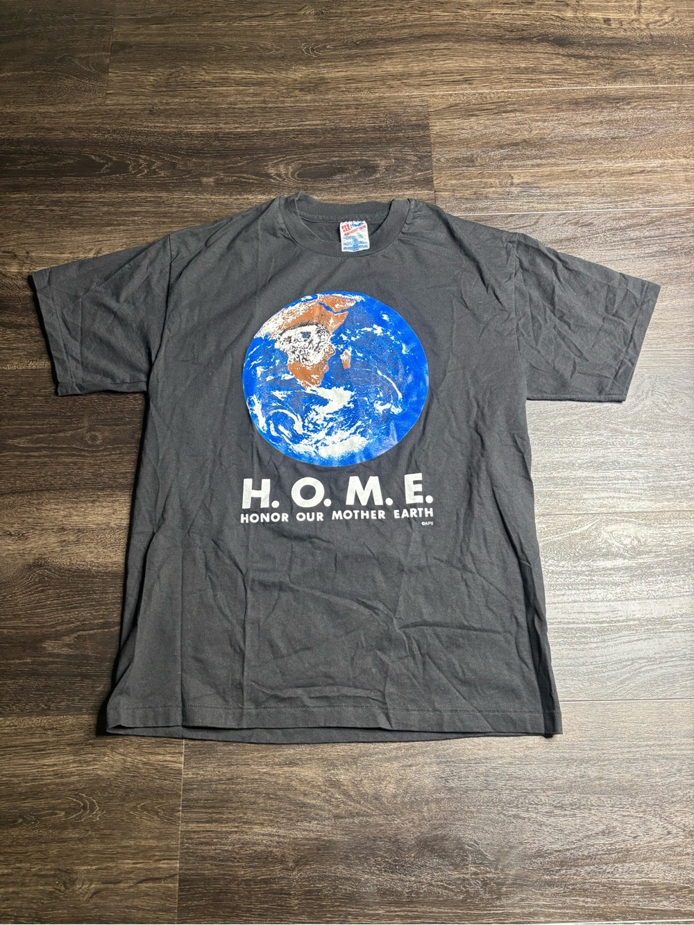 Vintage HOME Honor Our Mother Earth, Earth Day T-shirt Size L